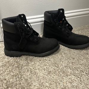 Women’s black Timberland boots